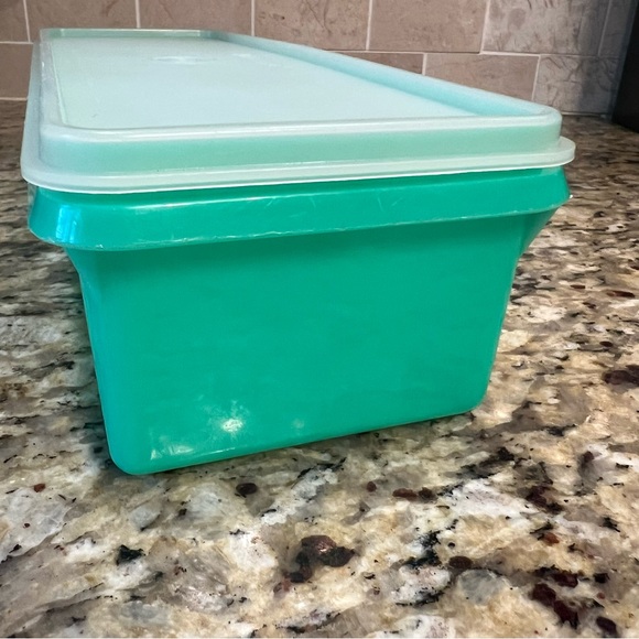 Vintage USA Tupperware Green Celery Vegetable Keeper Crisper Container 892-5 Lid - Picture 6 of 8